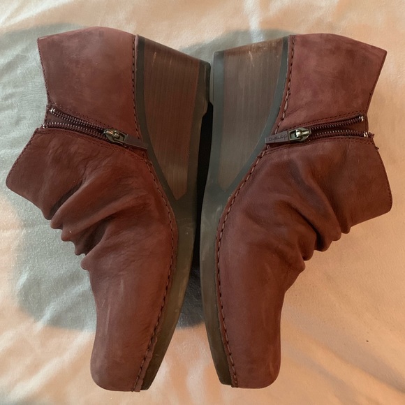 Dansko Burgundy booties with zipper size 41 US 10 - Picture 2 of 5